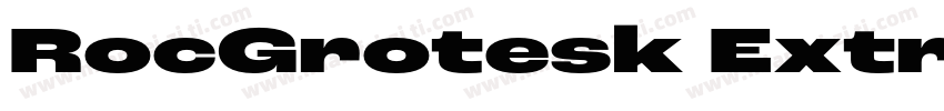 RocGrotesk ExtraBo字体转换